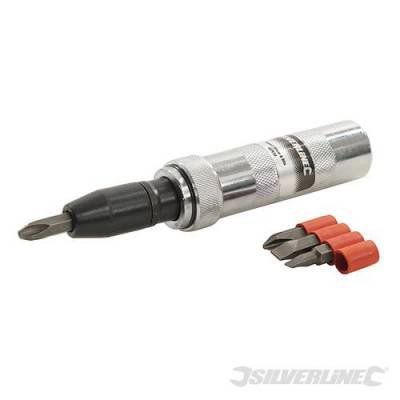 Atornillador de impacto y puntas, 5 pzas