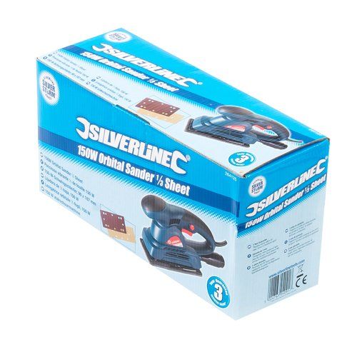 Lijadora orvital 1/3 hoja, 150w Silverline