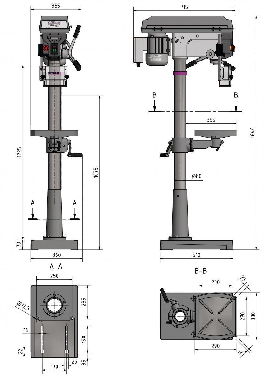 Taladro de columna D23 PRO
